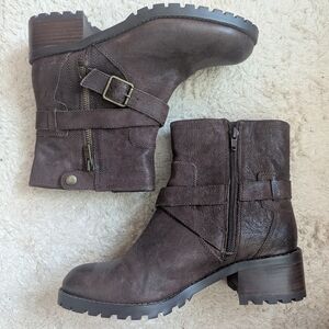 Genuine Leather Brown Lord & Taylor Walcott Boots sz8